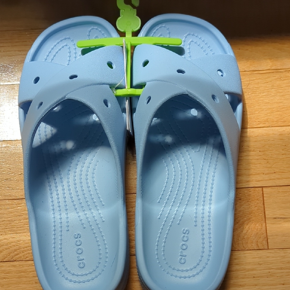 CROCS Blue Sandals with Perforated Design